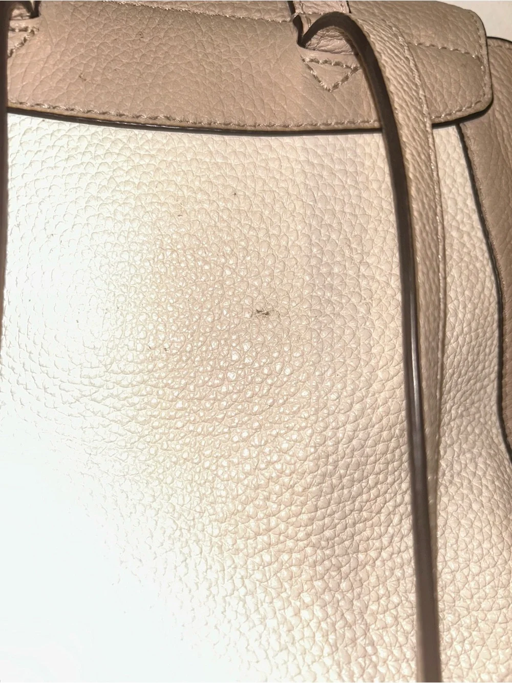 kate spade Two-Tone Beige & Cream Pebbled Leather Backpack